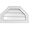 Ekena Millwork Octagonal Top Surface Mount PVC Gable Vent w/ 2"W x 2"P Brickmould Sill Frame, 20"W x 12"H GVPOT20X1203SN - alternate 1